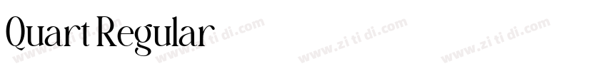 Quart Regular字体转换